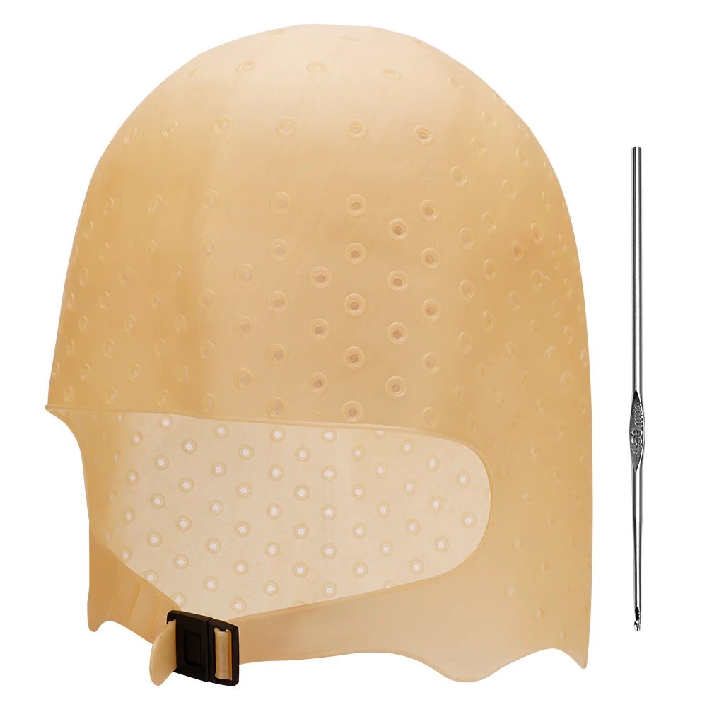 Silicone Hair Coloring Cap Hook Needle Set Professional Color Dye Highlighting Reusable Tools Frosting Dyeing Salon Beauty