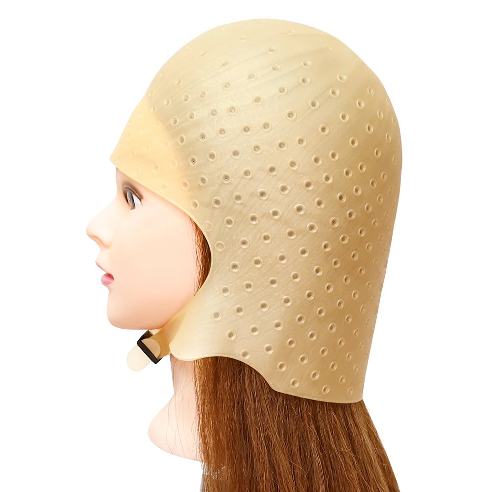 Silicone Hair Coloring Cap Hook Needle Set Professional Color Dye Highlighting Reusable Tools Frosting Dyeing Salon Beauty