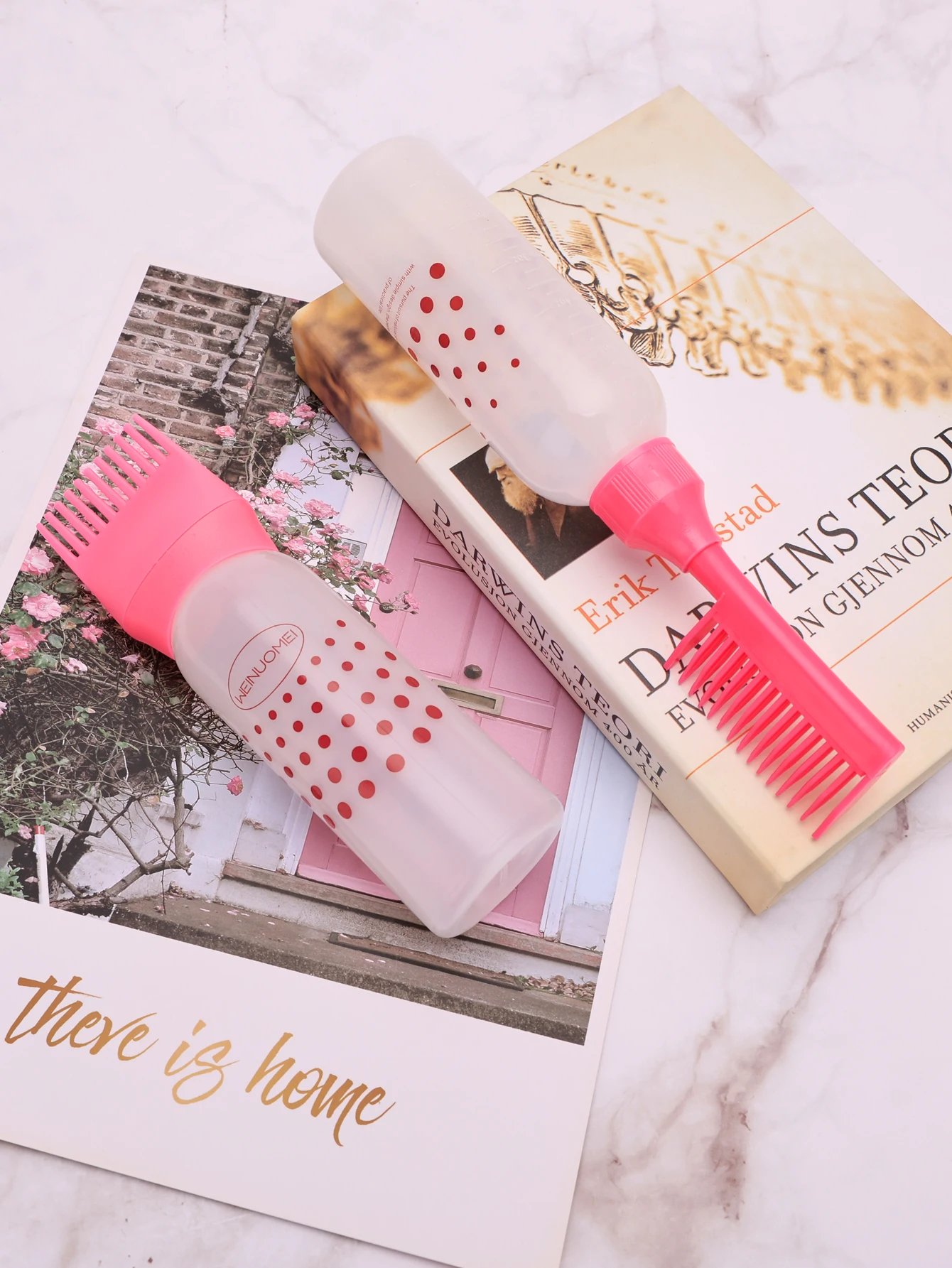 Professional Hairdressing Hair Coloring Set Salon Dyeing Comb Bottle Empty Applicator Bottles Barbershop Styling Dye Supplies