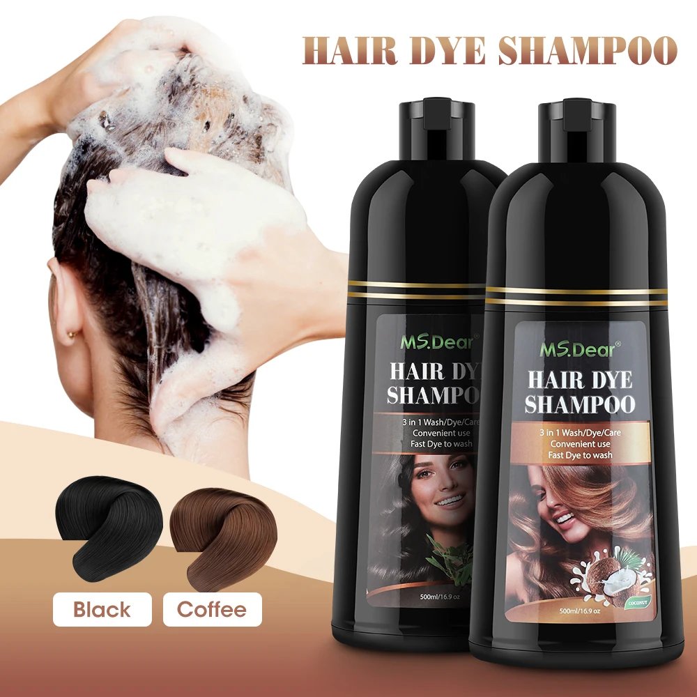 500ml Organic Natural Fast Hair Dye Black Shampoo Plant Essence Black Hair Color Dye Shampoo For Cover Gray White Hair 500ml Organic Natural Fast Hair Dye Black Shampoo Plant Essence Black Hair Color Dye Shampoo For Cover Gray White Hair
