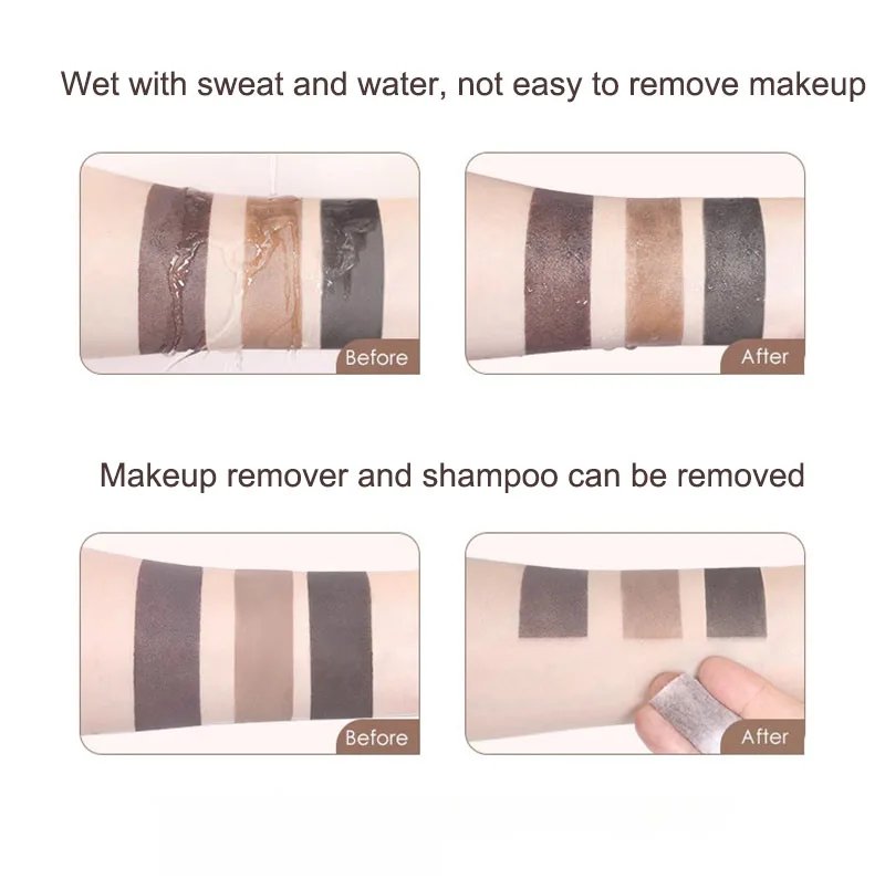 Gray Brown Hairline Dye Contour Stick Hairline Repairing Pen Waterproof Hair Root Edge Coverage Natural Eyebrow Filling Pencil