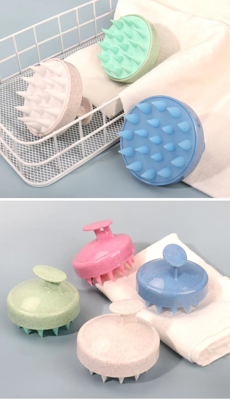 Silicone Shampoo Brush Head Scalp Massage Comb Clean The Scalp Thoroughly Body Massage Brush Bath Brush Salon Hairdressing Tool Silicone Shampoo Brush Head Scalp Massage Comb Clean The Scalp Thoroughly Body Massage Brush Bath Brush Salon Hairdressing Tool