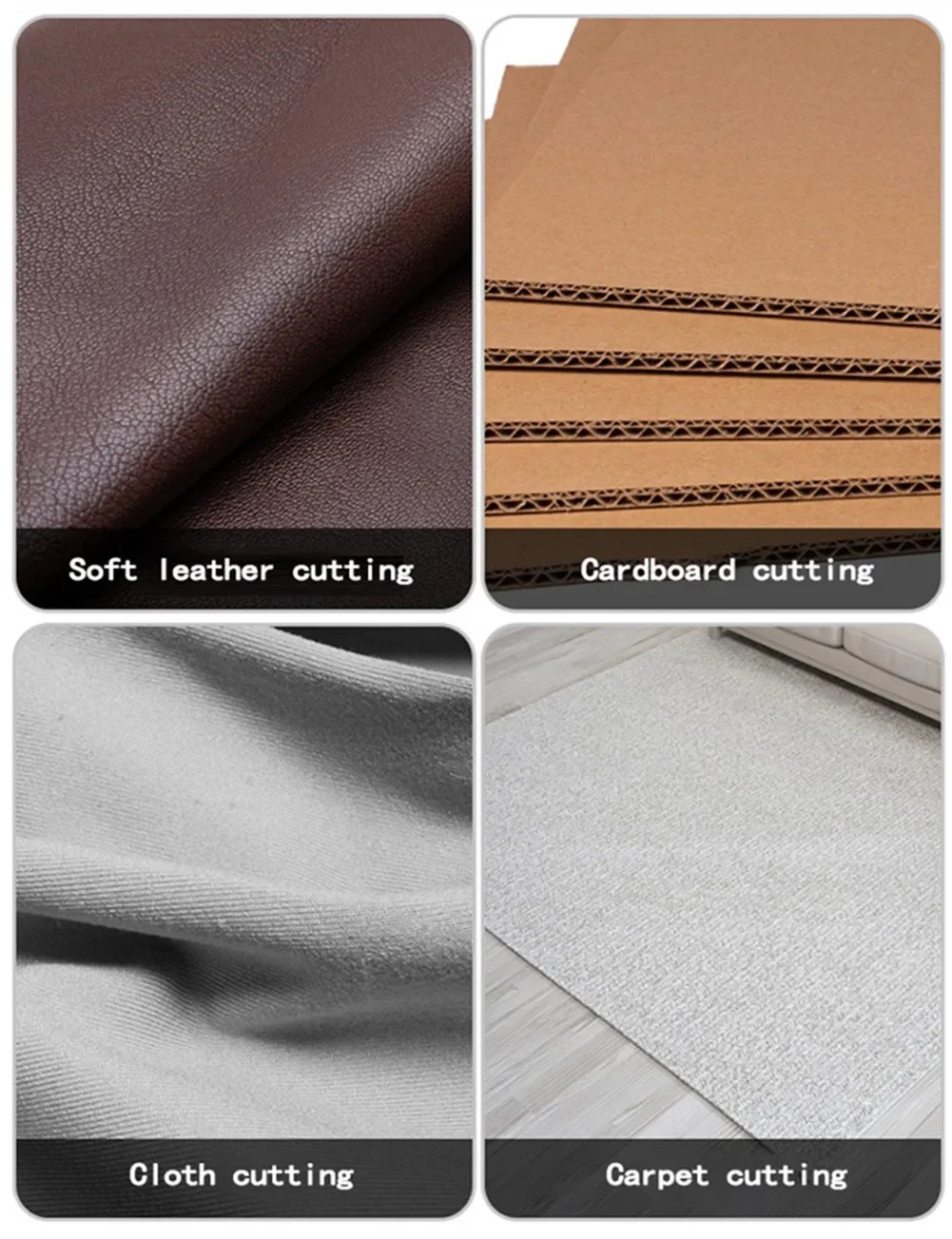 JANGKLIFE DIY Electric Scissors Cloth Cutting Leather Tailor Tungsten Carbide Blades Portable Hand Tools Lithium batteries