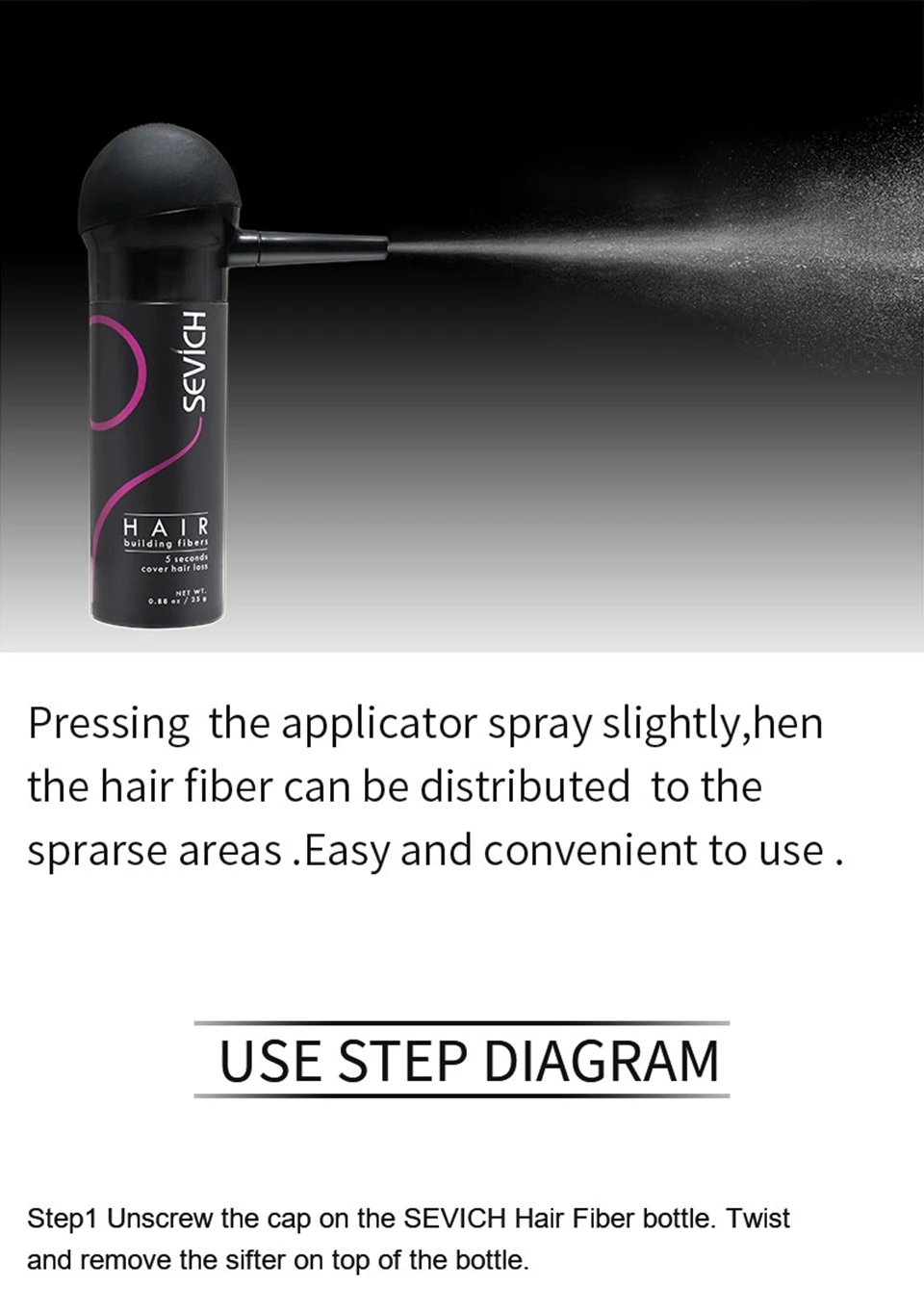 Sevich Hair Building Fibers Powder Spray Keratin Thicker Anti Hair Loss Products Instant Hair Growth Fiber Hair Care Christmas Sevich Hair Building Fibers Powder Spray Keratin Thicker Anti Hair Loss Products Instant Hair Growth Fiber Hair Care Christmas