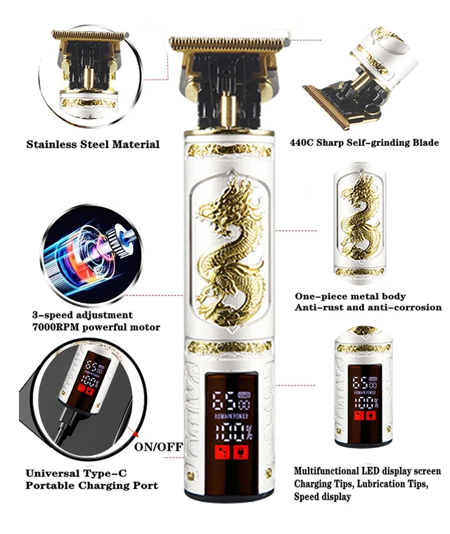 Heavy Metal Hair Cutting Machine Clipper for Men Barber Shop Trimmer for Men Mower Men's Electric Shaver Haircut Beard Trimmer Heavy Metal Hair Cutting Machine Clipper for Men Barber Shop Trimmer for Men Mower Men's Electric Shaver Haircut Beard Trimmer