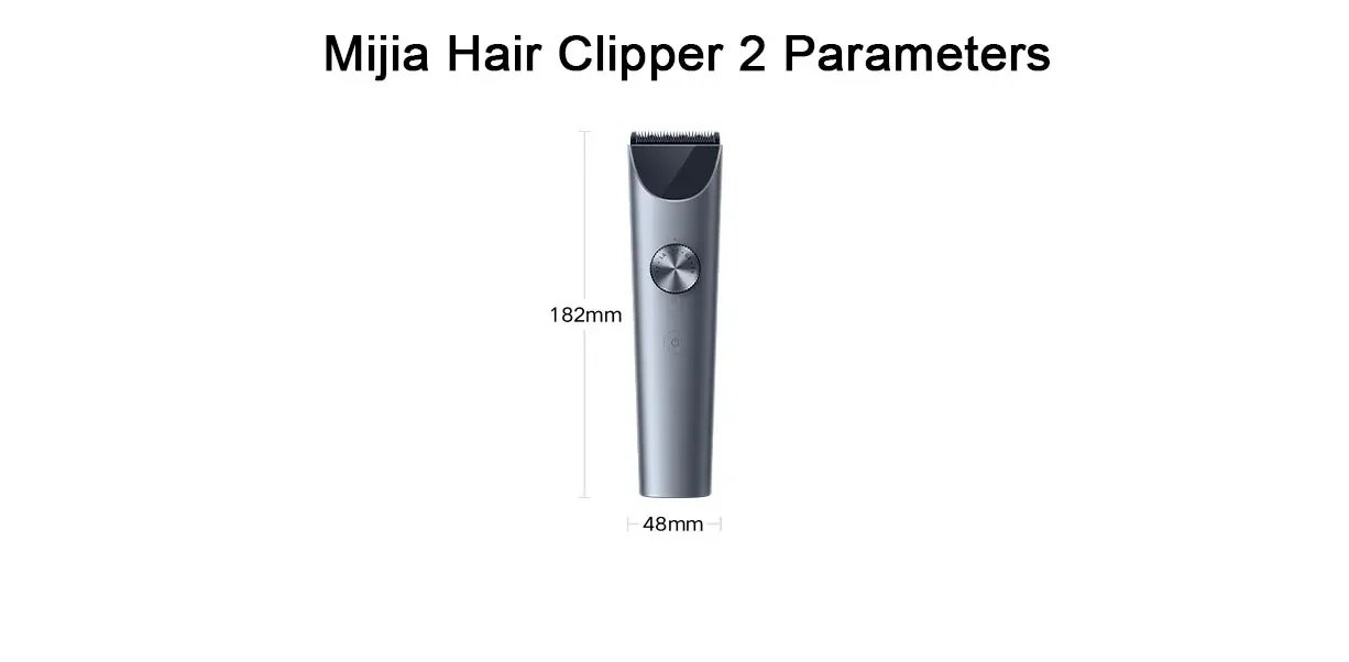 Mijia Hair Clipper 2 Household Wireless Trimmer Cutting Barber IPX7 Titanium Alloy Blade Men Sideburns Electric Shaver