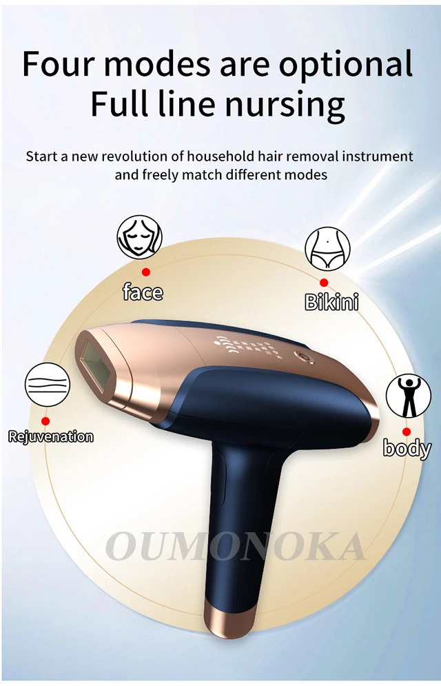 Professional Women Laser Hair Removal IPL Epilator Female Pulsed Light Electric Depilatory Device For Facial Body Bikini Professional Women Laser Hair Removal IPL Epilator Female Pulsed Light Electric Depilatory Device For Facial Body Bikini