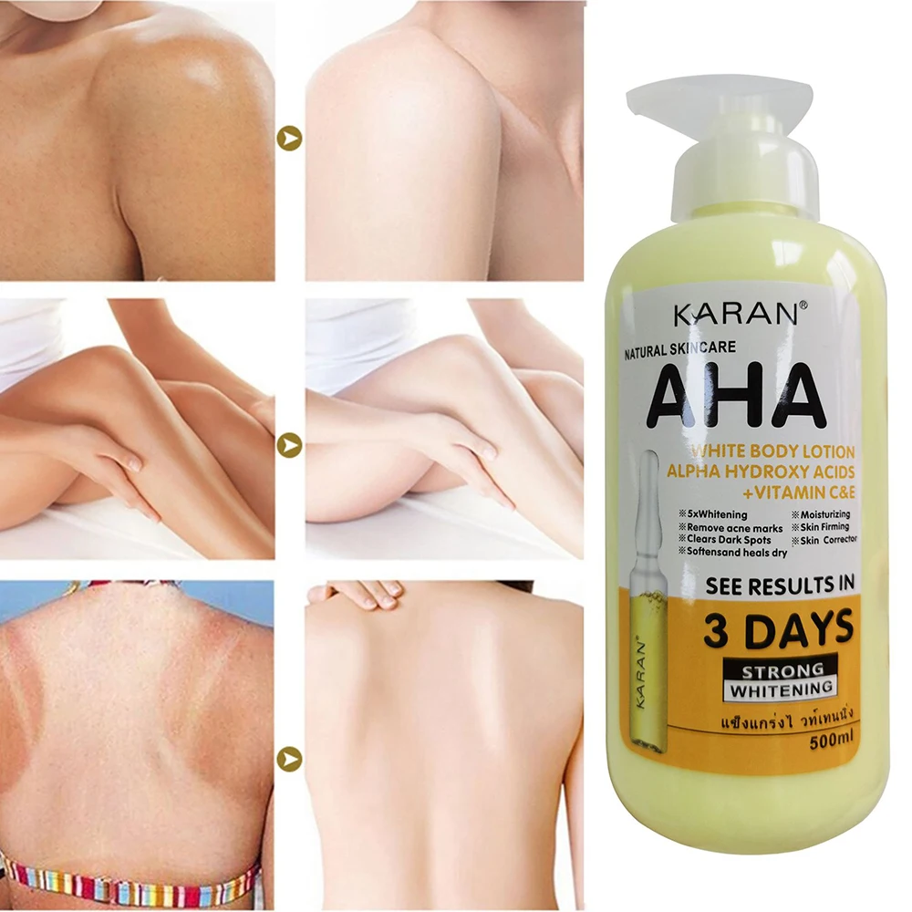 500ml Whitening Body Lotion Hydroxy Acids+Vitamin C&E Skin Beautifying Brightening Body Lotion Delicate Smooth Skin Care Cream 500ml Whitening Body Lotion Hydroxy Acids+Vitamin C&E Skin Beautifying Brightening Body Lotion Delicate Smooth Skin Care Cream