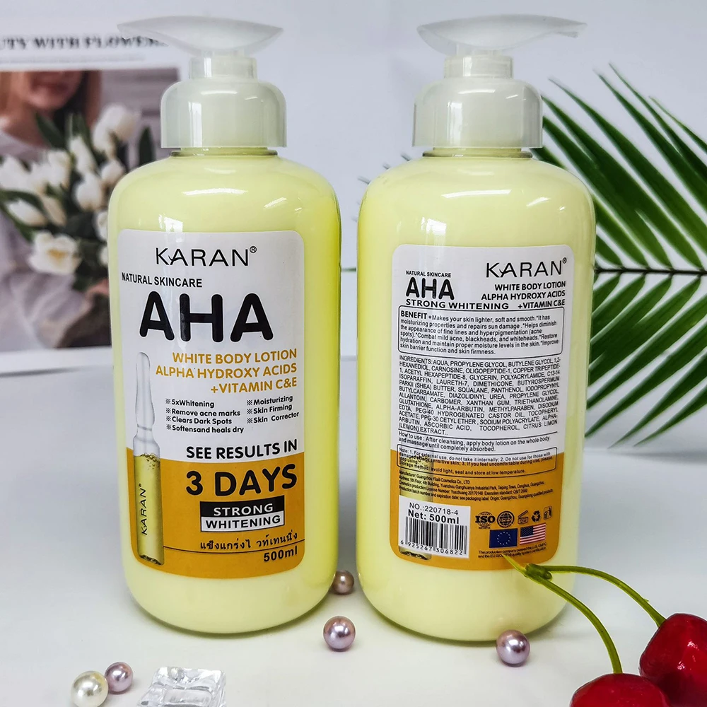 500ml Whitening Body Lotion Hydroxy Acids+Vitamin C&E Skin Beautifying Brightening Body Lotion Delicate Smooth Skin Care Cream 500ml Whitening Body Lotion Hydroxy Acids+Vitamin C&E Skin Beautifying Brightening Body Lotion Delicate Smooth Skin Care Cream