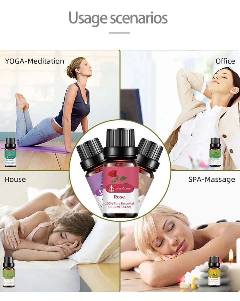 Essential Oils for Diffusers Home Essential Oil Aromatherapy Oil 100% Pure Essential Oils Set Candle Making Scents