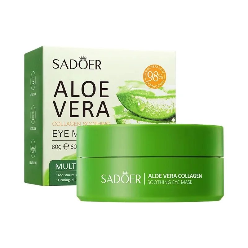 60pcs Aloe Vera Collagen Eye Mask Anti Dark Circles Eyes Bags Moisturizing Anti-Wrinkles Eye Patches Eyes Skin Care Products 60pcs Aloe Vera Collagen Eye Mask Anti Dark Circles Eyes Bags Moisturizing Anti-Wrinkles Eye Patches Eyes Skin Care Products
