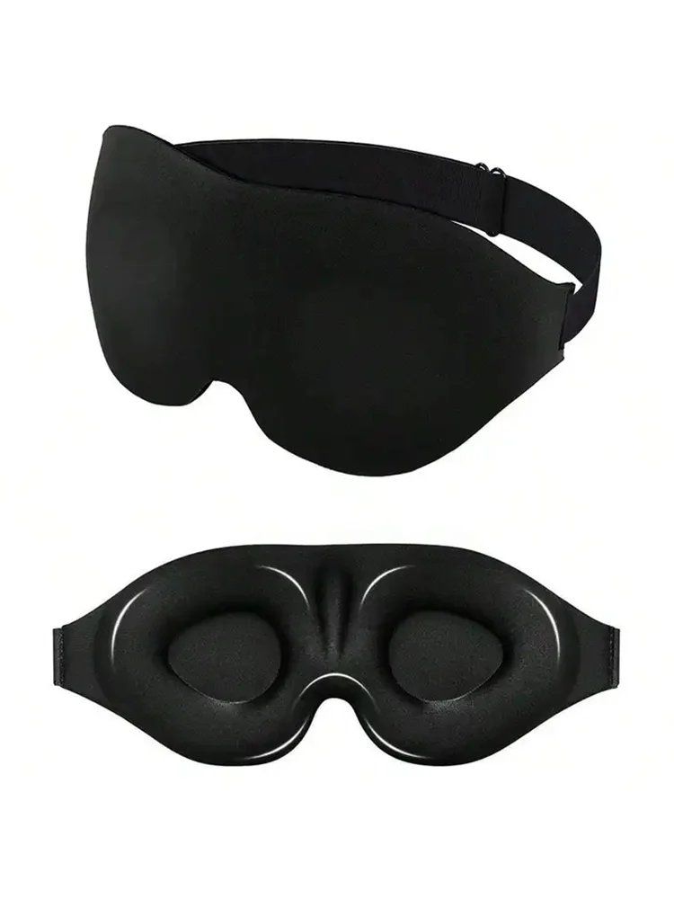 3D Eye Mask Adjustable Suitable for Men and Women with No Pressure on the Eyes Breathable and Light Blocking Eye Mask Black