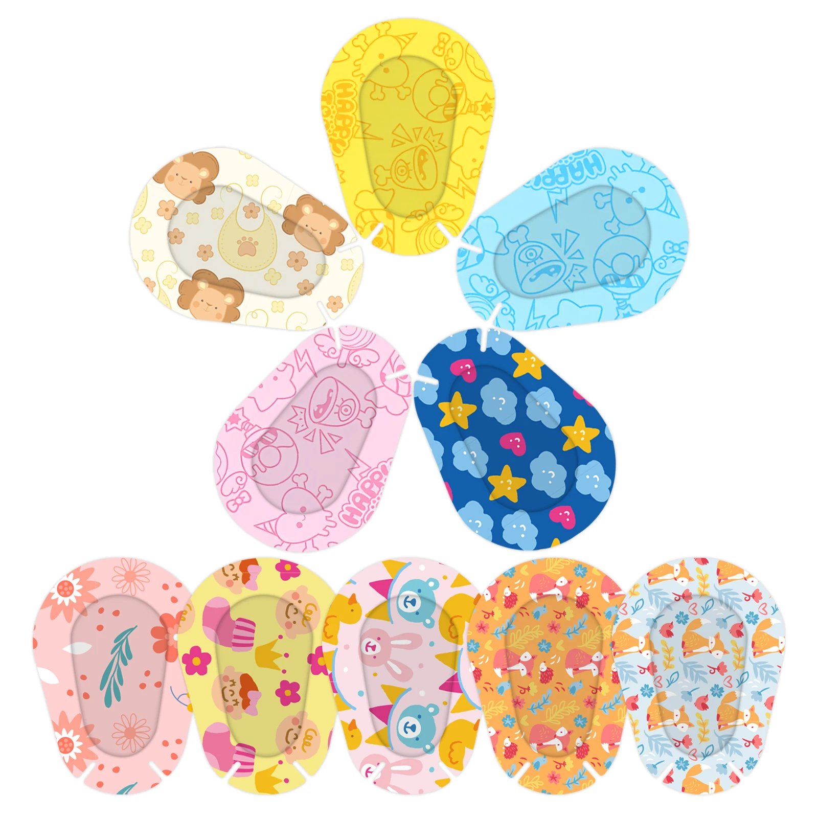 90/180PCS New Eye Patch Cartoon Patern Medical Lazy Eye Patch For Kids Adult Strabismu Treatment Vision Care Patch 15 Kind Desig