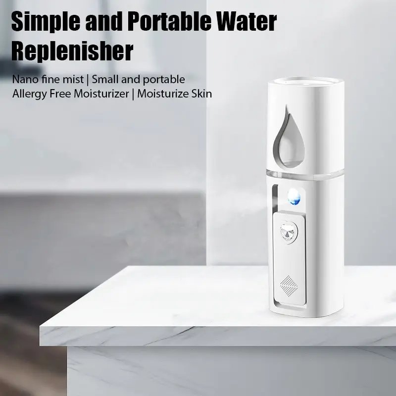 Mini Nano Mist Sprayer Cooler Facial Steamer Humidifier USB Rechargeable Face Moisturizing Nebulizer Beauty Skin Care