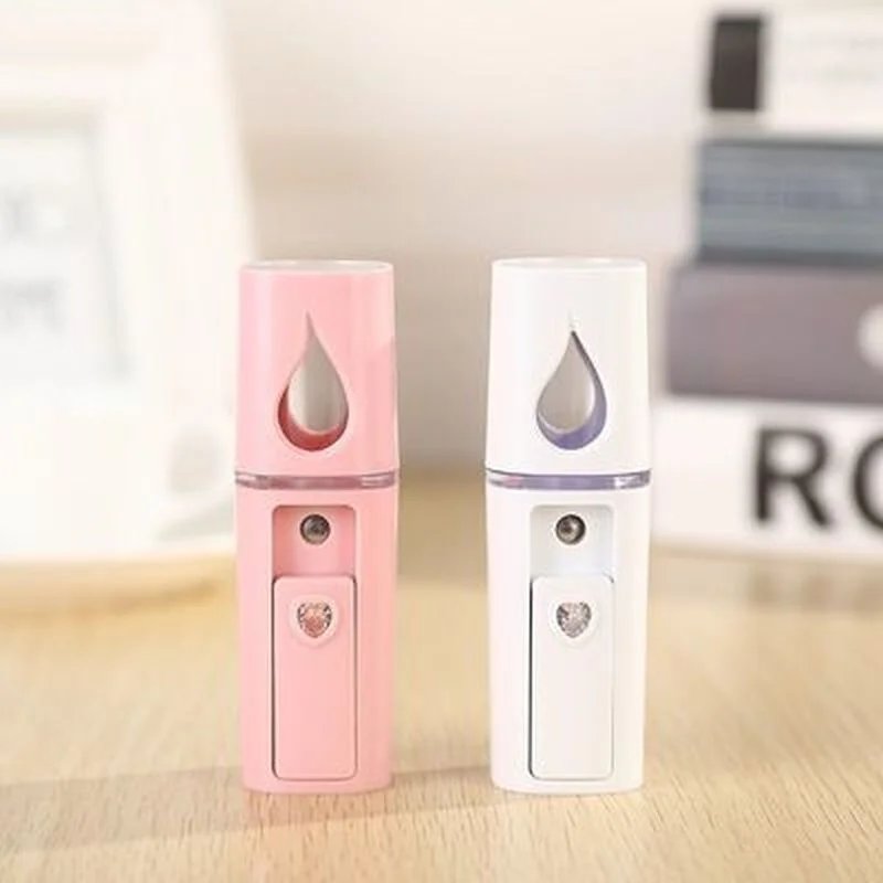 Mini Nano Mist Sprayer Cooler Facial Steamer Humidifier USB Rechargeable Face Moisturizing Nebulizer Beauty Skin Care