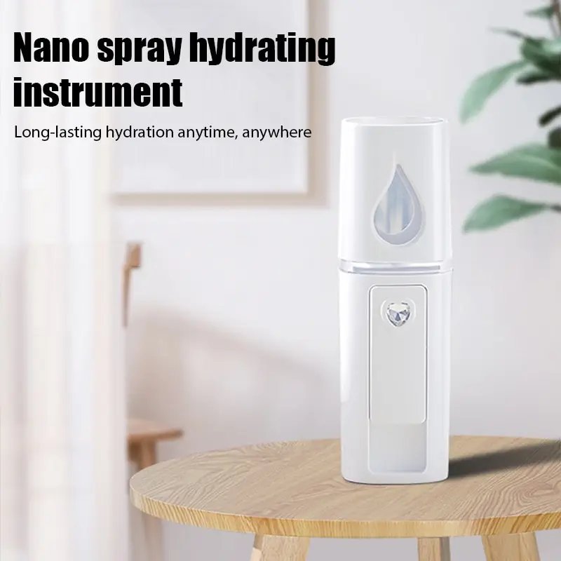 Mini Nano Mist Sprayer Cooler Facial Steamer Humidifier USB Rechargeable Face Moisturizing Nebulizer Beauty Skin Care