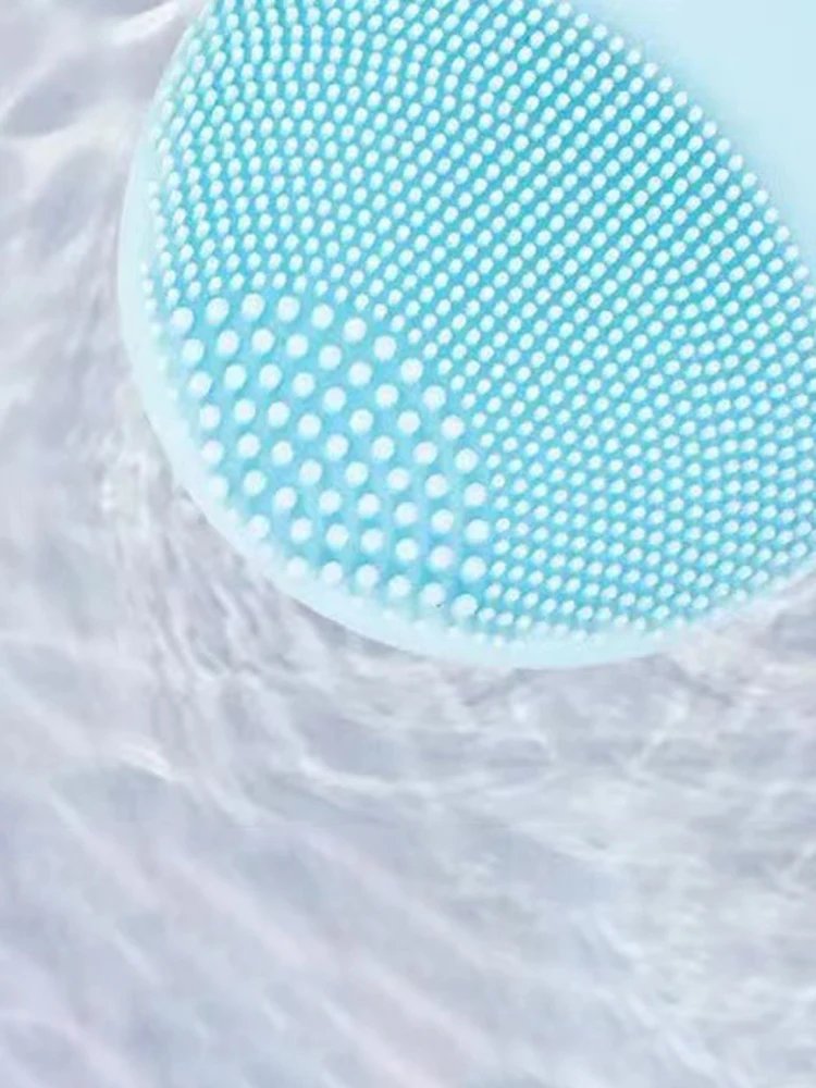 Household Electric Facial Cleanser, Battery Silicone Waterproof Face Washer, For Both Men And Women, Blackhead, Horn Cleaner