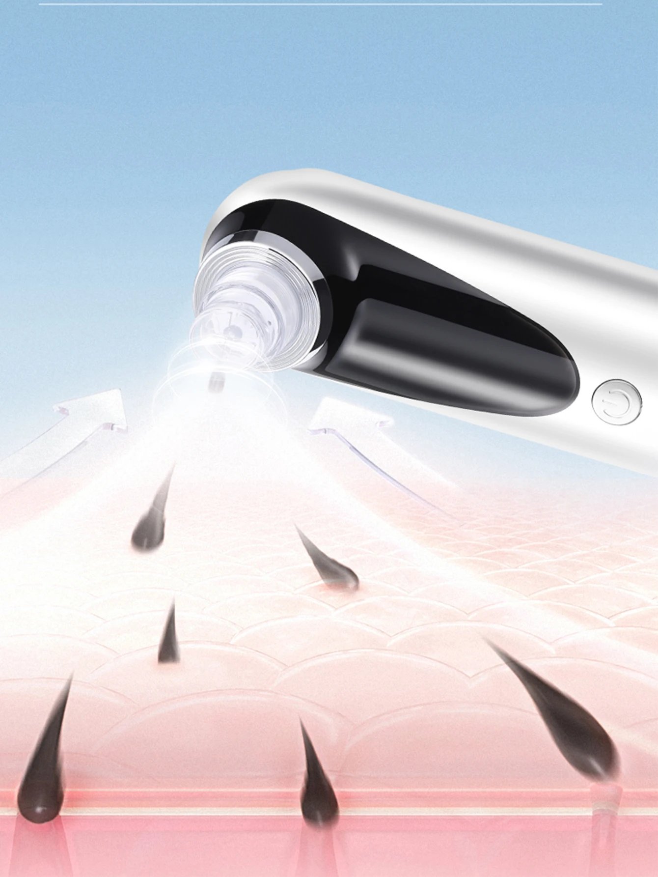 Blackhead Remover Pore Vacuum Face Cleaner Electric Pimple Black Head Removal USB Rechargeable Water Cycle Facial Cleaning Tools