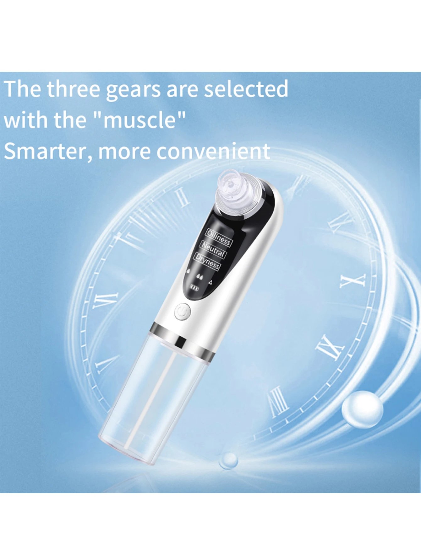 Blackhead Remover Pore Vacuum Face Cleaner Electric Pimple Black Head Removal USB Rechargeable Water Cycle Facial Cleaning Tools