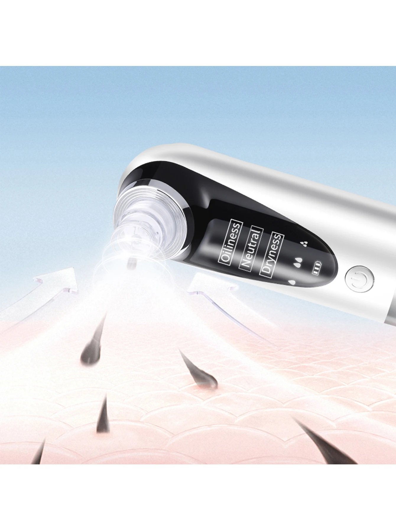 Blackhead Remover Pore Vacuum Face Cleaner Electric Pimple Black Head Removal USB Rechargeable Water Cycle Facial Cleaning Tools