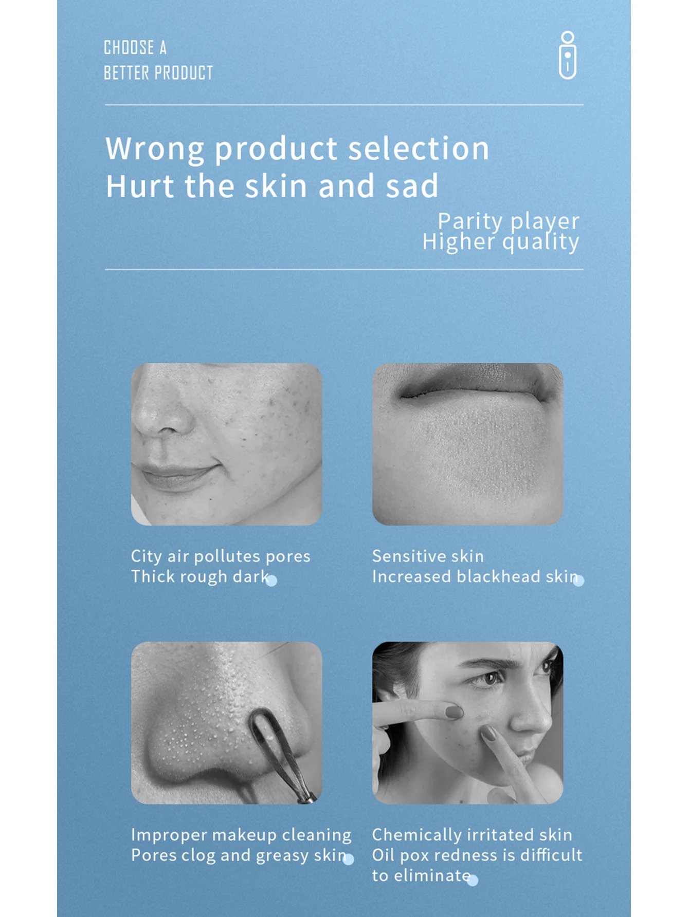 Blackhead Remover Pore Vacuum Face Cleaner Electric Pimple Black Head Removal USB Rechargeable Water Cycle Facial Cleaning Tools