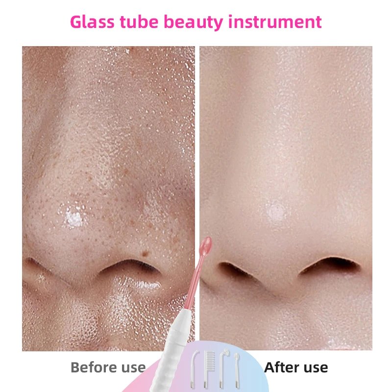 High Frequency Facial Machine Electrotherapy Wand Neon + Argon Wands Remove wrinkles Inflammation Acne Skin Care