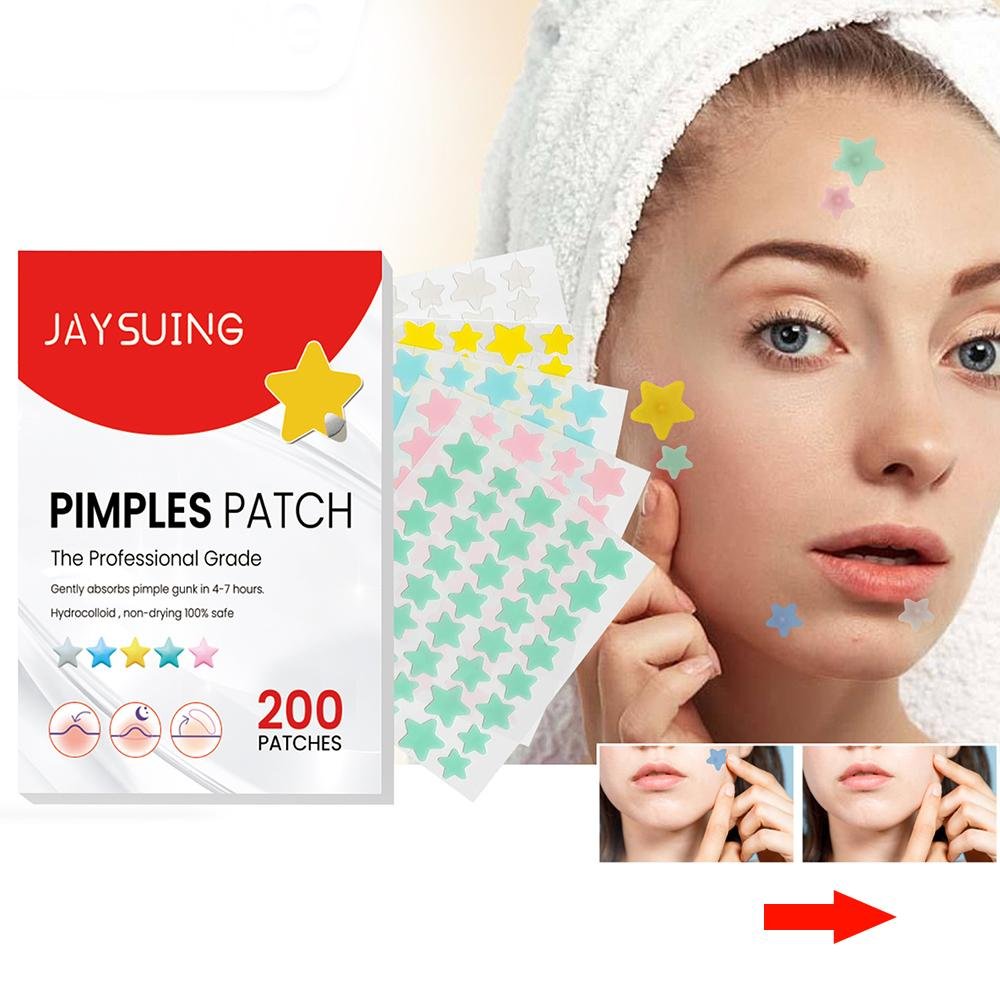 200 Patches Acnes Pimple Patches for Zits and Blemishes,Spots Treatments Stickers for Face and Skin
