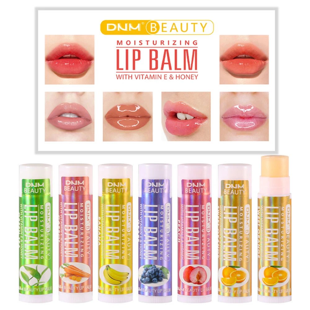 Fruit Lip Balm Winter Fashion Moisturizing Lip Oil Long-Lasting Clear Transparent Natural Aloe Lipstick Lip Care Lipstick Makeup