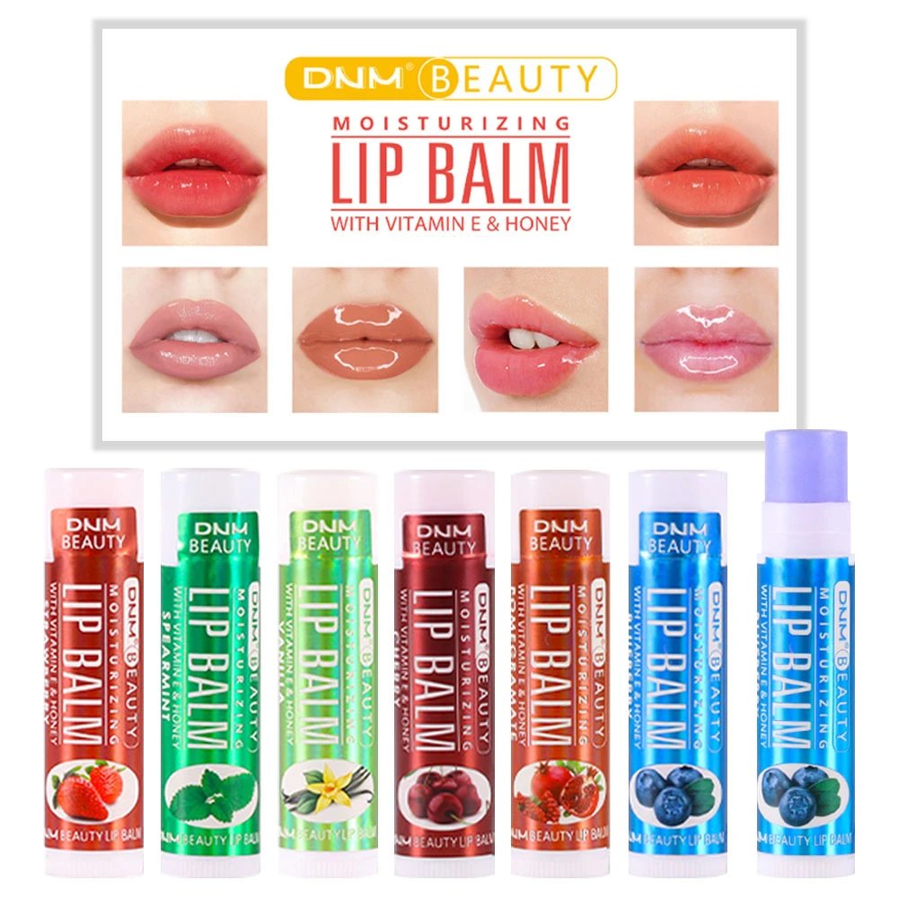 Fruit Lip Balm Winter Fashion Moisturizing Lip Oil Long-Lasting Clear Transparent Natural Aloe Lipstick Lip Care Lipstick Makeup
