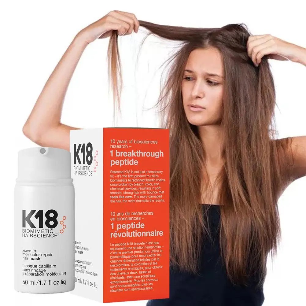 5/1pcs K18 Leave-In Molecular Repair Hair Mask Softens Restores Damaged Hair Deep Keratin Treatment for Hair and Scalp Hair Car