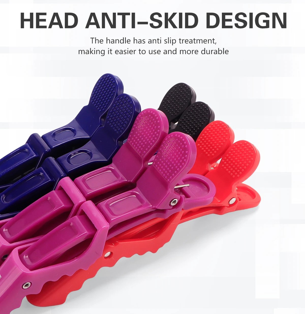 6Pcs Plastic Alligator Hair Clip, Hairdressing Clamps, Hair Claw, Professional Barber, Salon Styling Hairpins, Hair Accessories