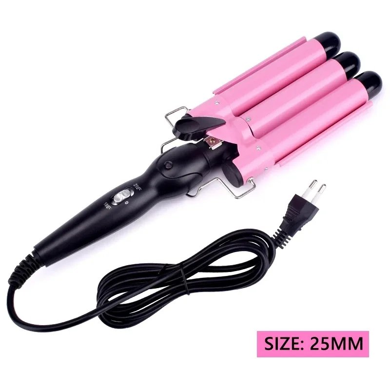 Electric Curling Stick Egg Roll Korean Style Water Ripple Perm Three-tube Curling Iron Wave Waver Styling Tools Hair Styler Wand