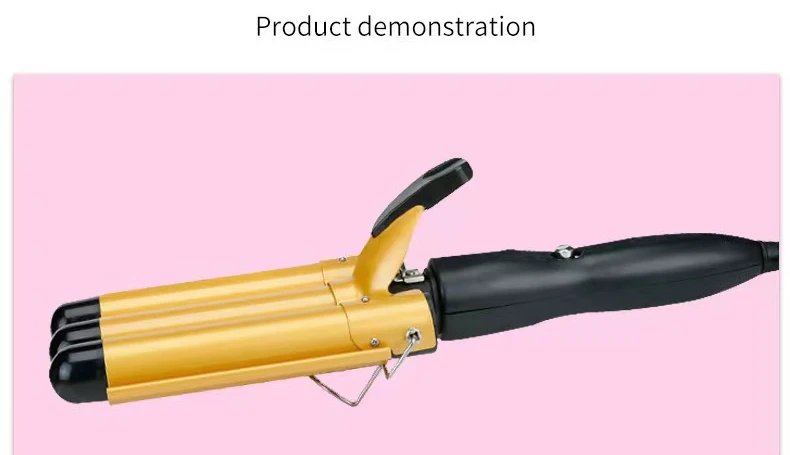 Electric Curling Stick Egg Roll Korean Style Water Ripple Perm Three-tube Curling Iron Wave Waver Styling Tools Hair Styler Wand