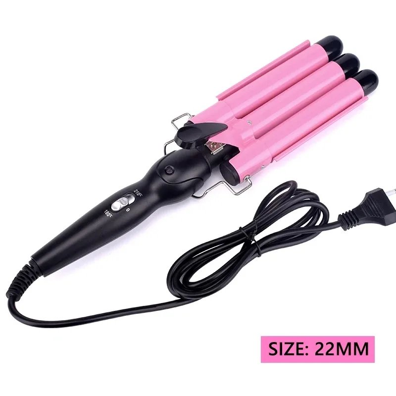 Electric Curling Stick Egg Roll Korean Style Water Ripple Perm Three-tube Curling Iron Wave Waver Styling Tools Hair Styler Wand
