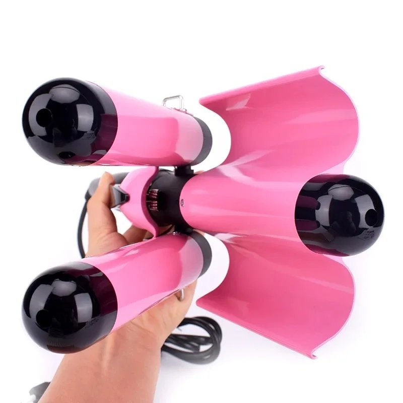 Electric Curling Stick Egg Roll Korean Style Water Ripple Perm Three-tube Curling Iron Wave Waver Styling Tools Hair Styler Wand