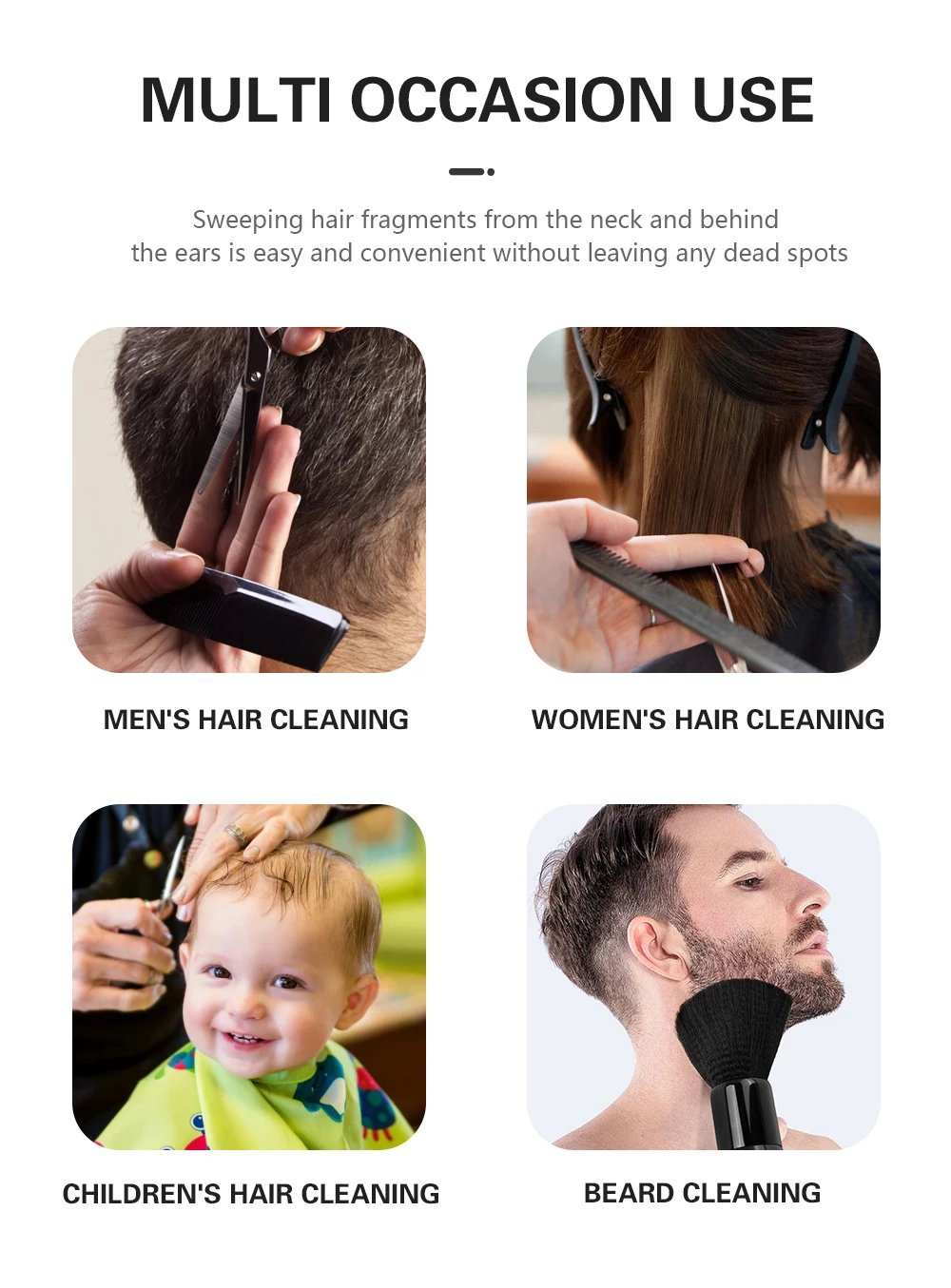 Hairdressing Soft Brush Salon Special Cleaning Haircut Tool Barber Home Hairbrush Makeup Sweeping Hair Brush Barbershop Tool