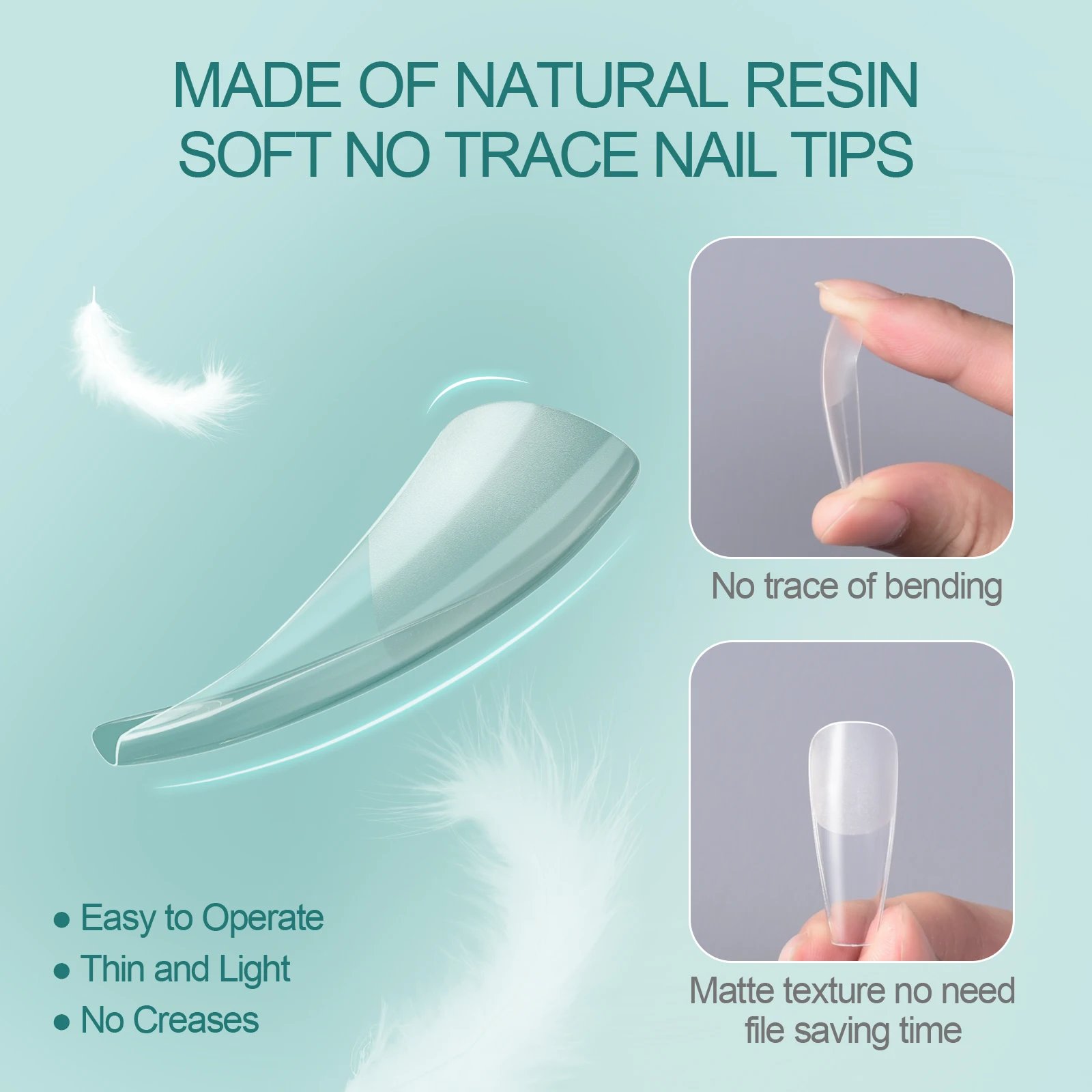 Nailpop Soft Gel Tips for Nails Acrylic Material Medium Almond/Coffin Artificial Nail Capsule Accessories and Tools 120pcs/box Nailpop Soft Gel Tips for Nails Acrylic Material Medium Almond/Coffin Artificial Nail Capsule Accessories and Tools 120pcs/box