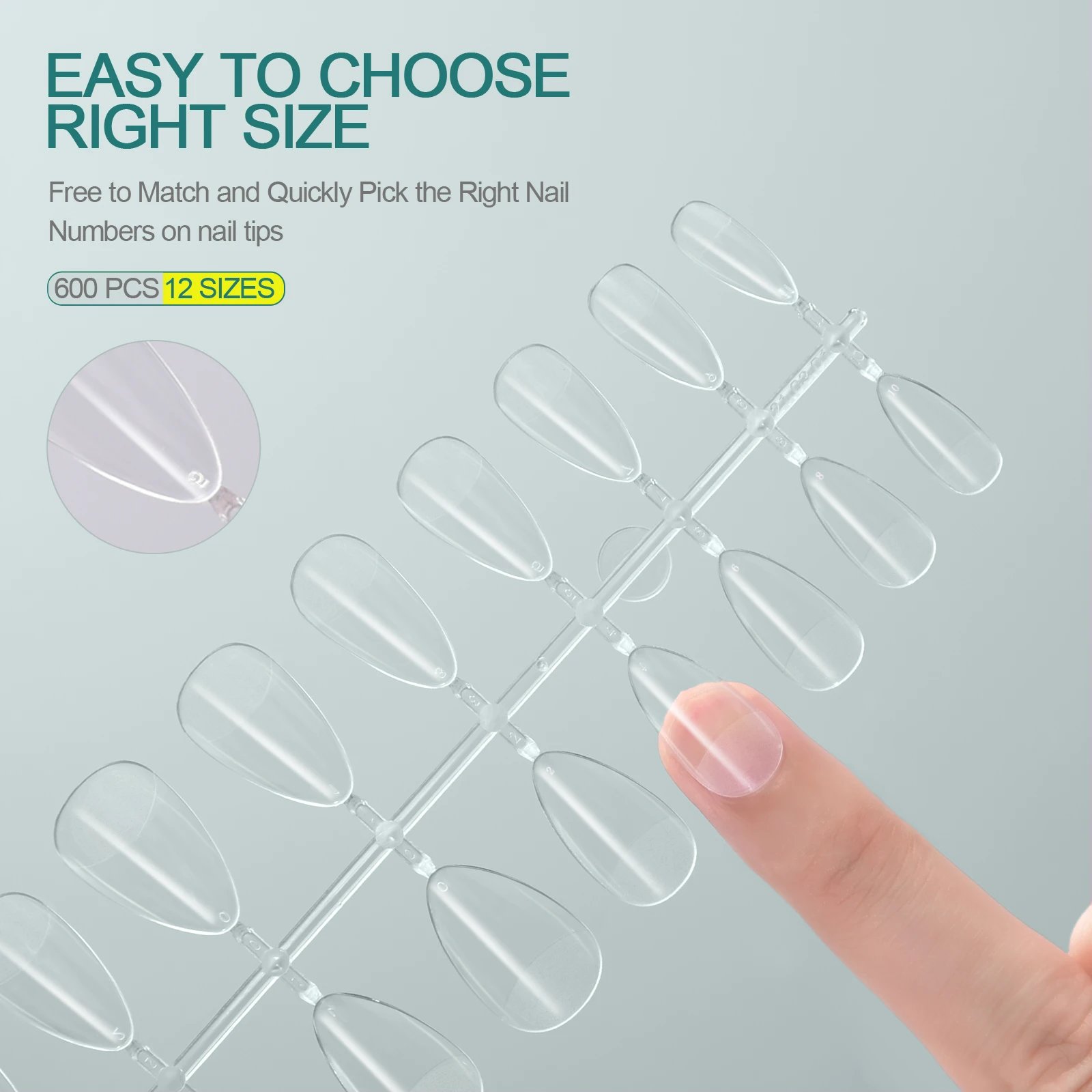 Nailpop Soft Gel Tips for Nails Acrylic Material Medium Almond/Coffin Artificial Nail Capsule Accessories and Tools 120pcs/box Nailpop Soft Gel Tips for Nails Acrylic Material Medium Almond/Coffin Artificial Nail Capsule Accessories and Tools 120pcs/box