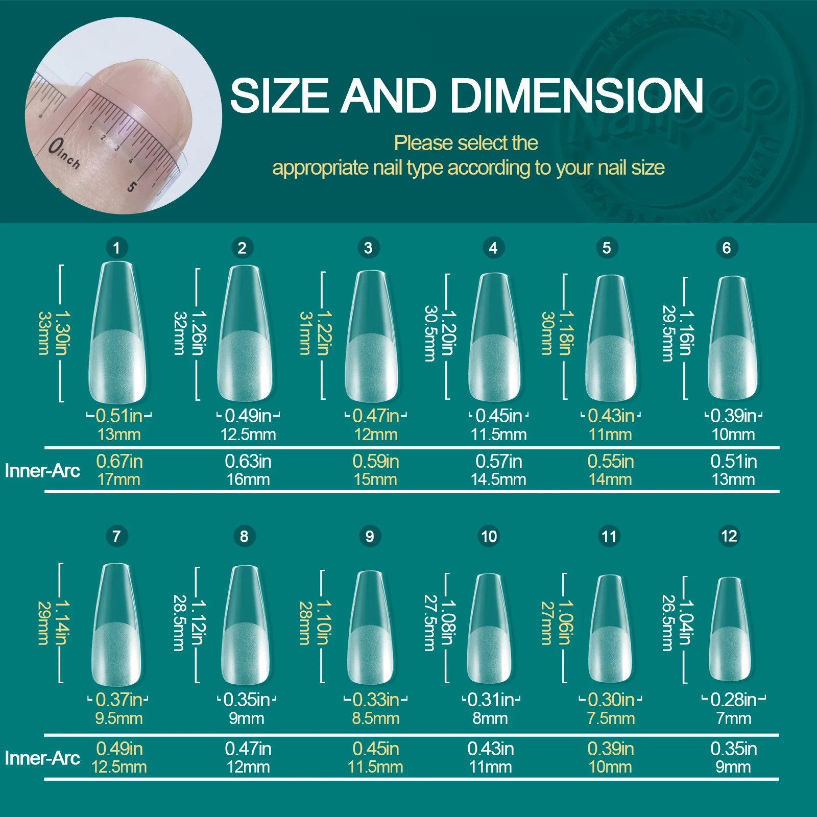 Nailpop Soft Gel Tips for Nails Acrylic Material Medium Almond/Coffin Artificial Nail Capsule Accessories and Tools 120pcs/box Nailpop Soft Gel Tips for Nails Acrylic Material Medium Almond/Coffin Artificial Nail Capsule Accessories and Tools 120pcs/box