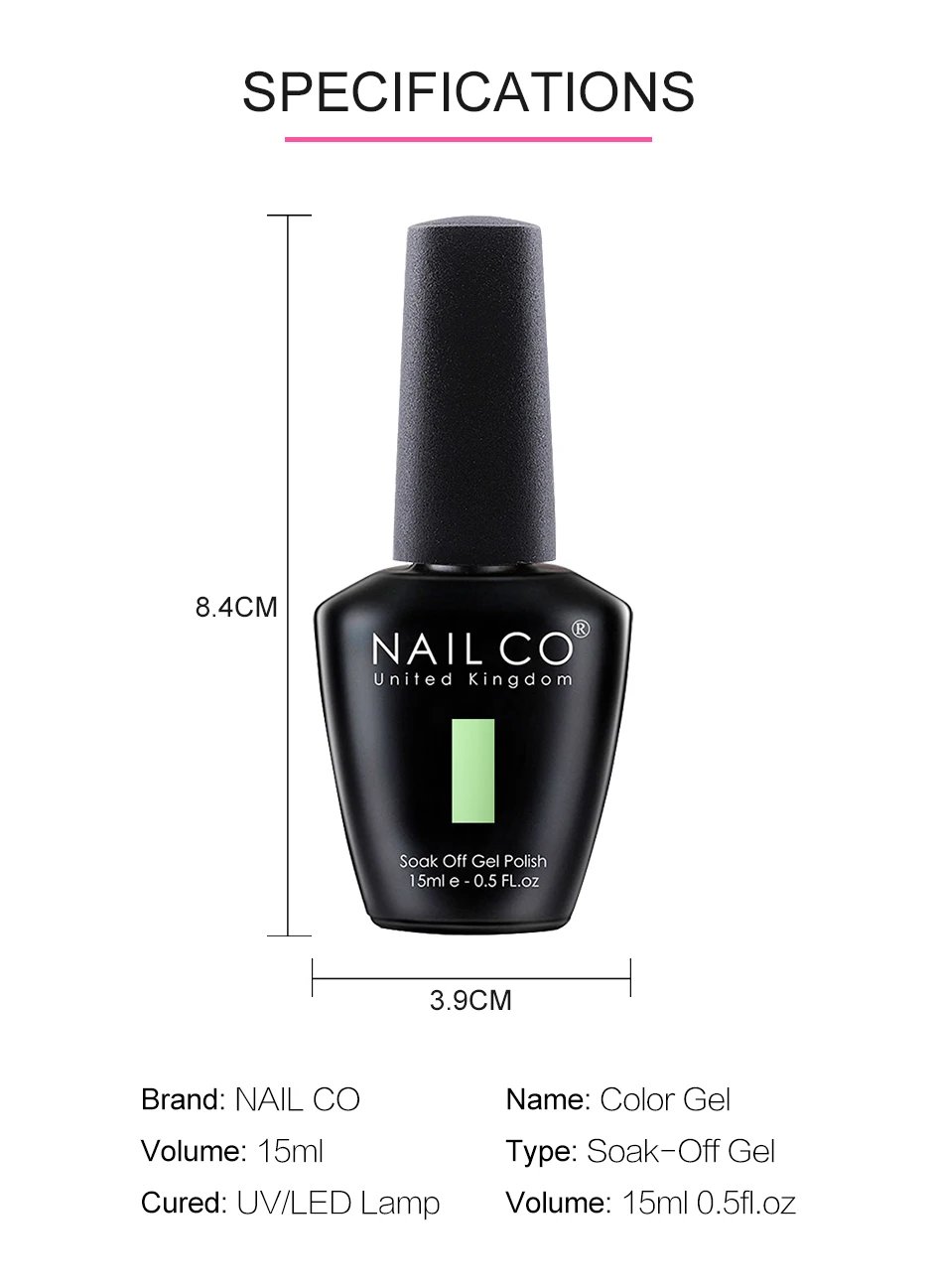 NAILCO Red Gel Nail Polish Wine Purple Semi Permanent Soak Off UV Gel Varnish Nail Art Manicure Matte Top Coat For Home Salon