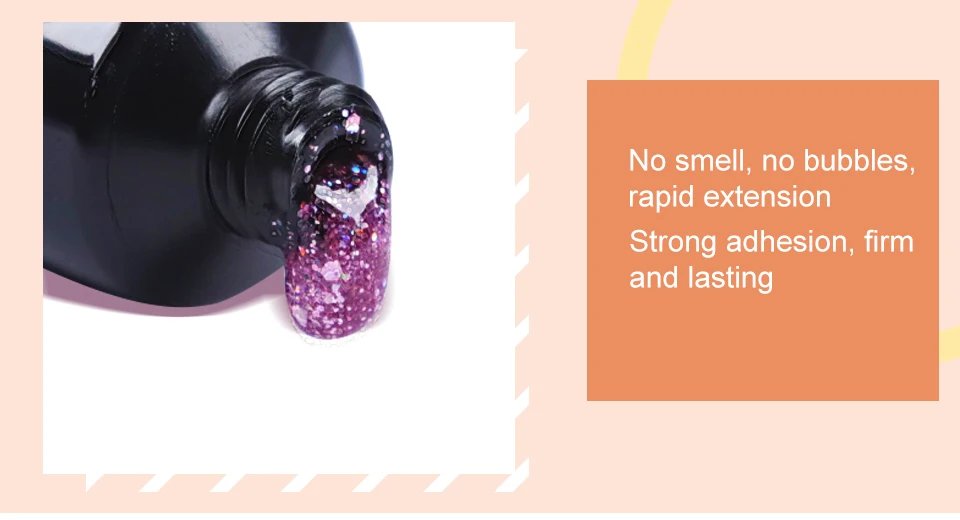 limegirl 15ml Extension Nail Gel Set 6W LED Lamp Full Manicure Set Finger Extend Mold Nail Kit All For Quick Extension Tool Kit