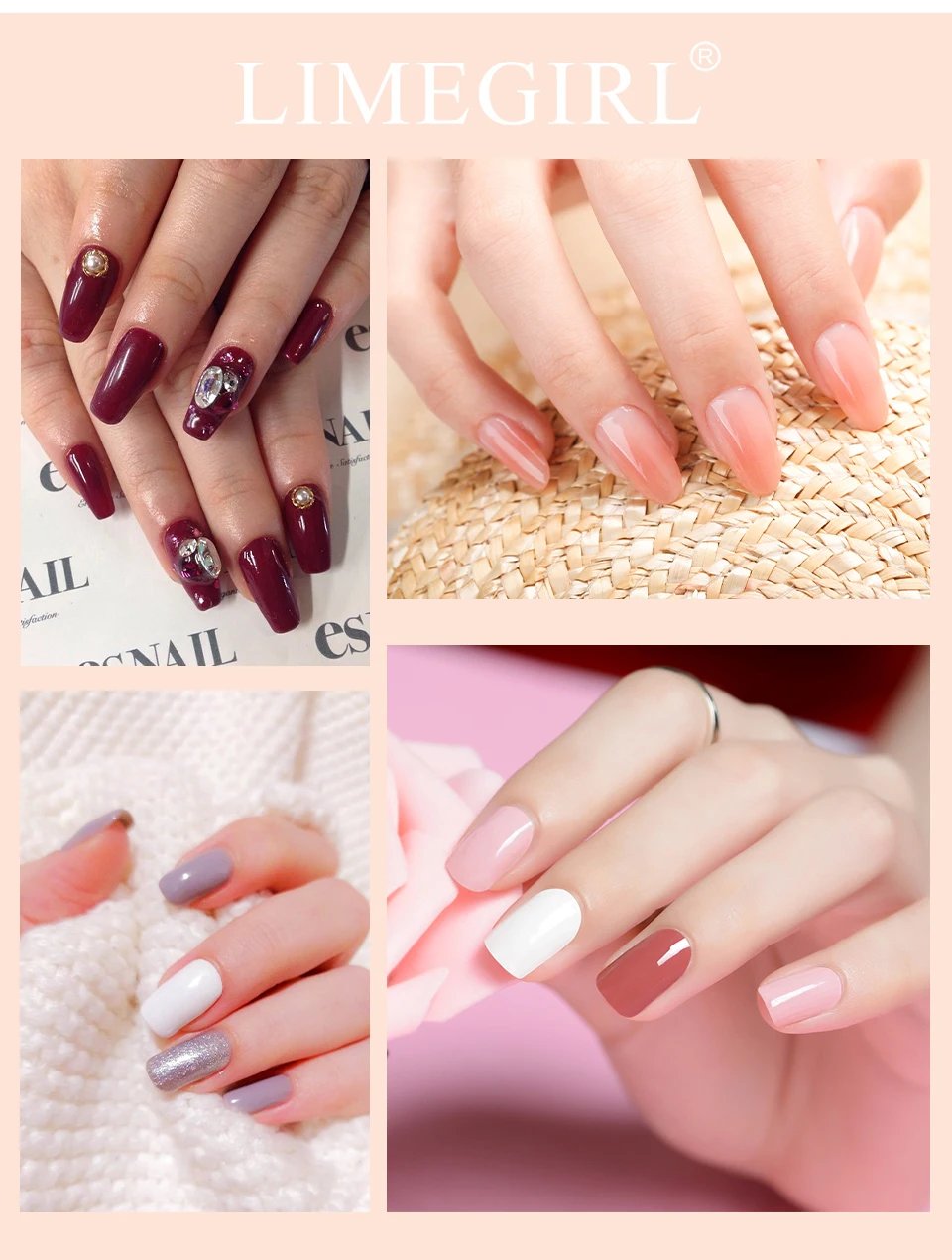 limegirl 15ml Extension Nail Gel Set 6W LED Lamp Full Manicure Set Finger Extend Mold Nail Kit All For Quick Extension Tool Kit