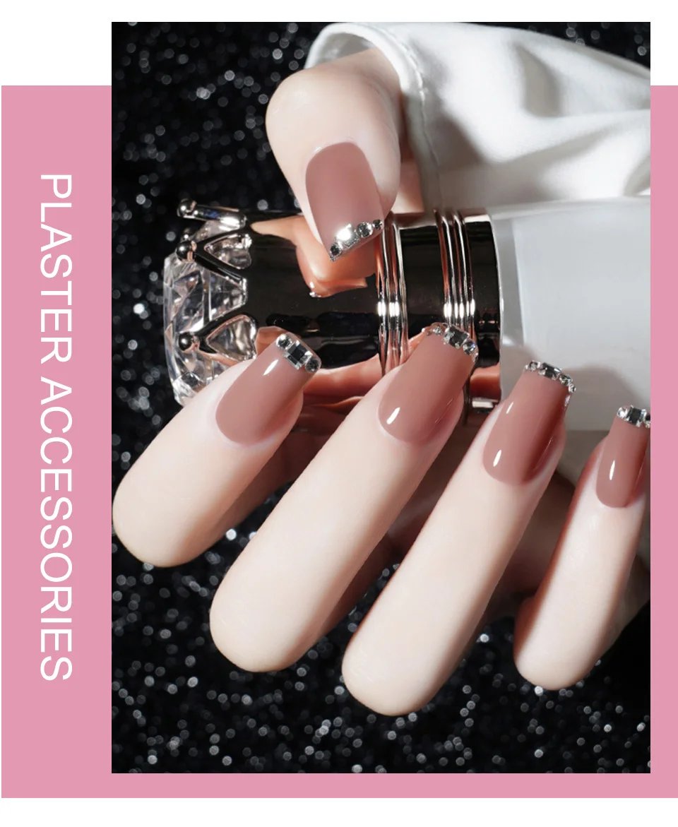 Poly Nail Gel Full Set With 6W LED Lamp Nail Set For Beginner Nail Tips Art 3D Design Decoration Extension Manicure Tools Kit