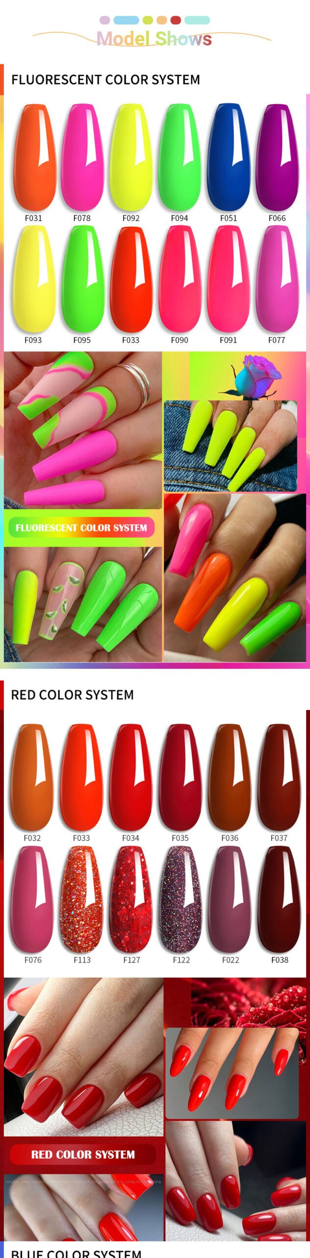 LILYCUTE 6Pcs/Set Autumn Series Nail Gel Polish Gel 183 Colorful Semi Permanent Need Top Coat Soak off Gel Nail Gel Art Varnish