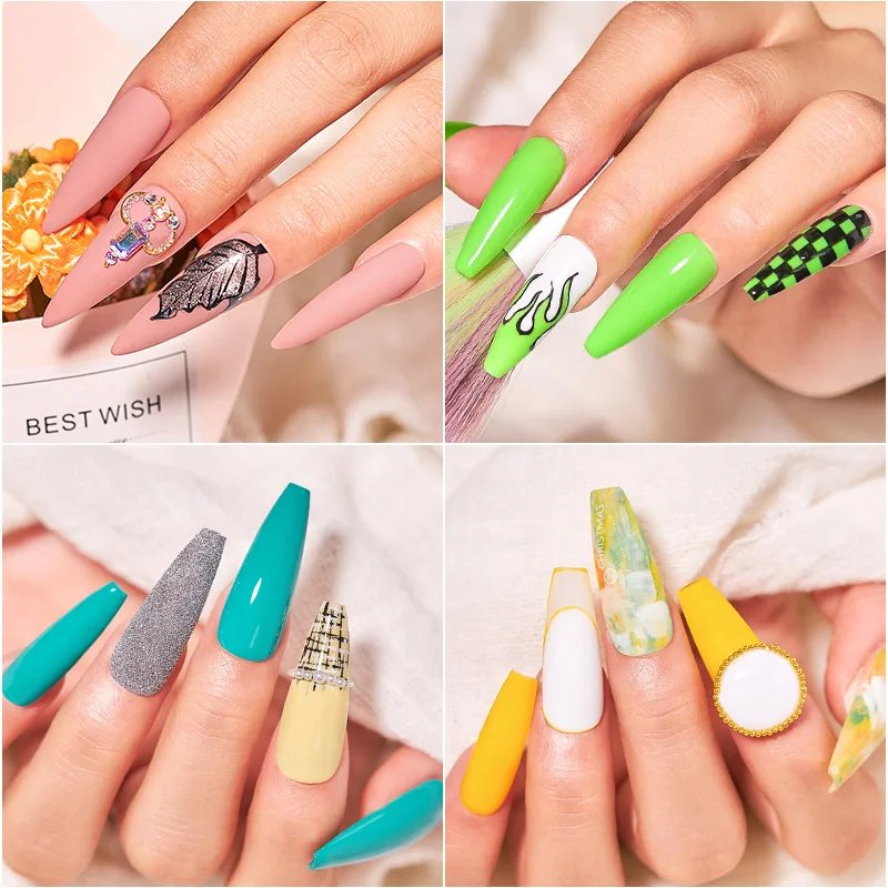 6/8Pcs Spring Pink Color Gel Nail Polish Set Semi Permanent Varnishes Nail Art Design Hybrid Soak Off UV LED Gel Manicure Kit