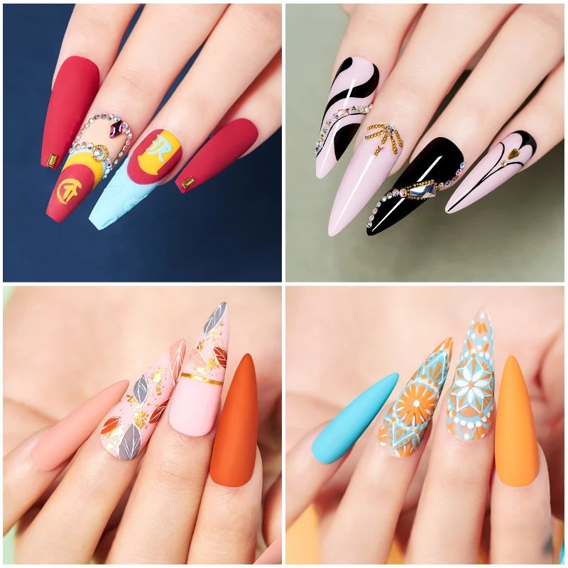 6/8Pcs Spring Pink Color Gel Nail Polish Set Semi Permanent Varnishes Nail Art Design Hybrid Soak Off UV LED Gel Manicure Kit