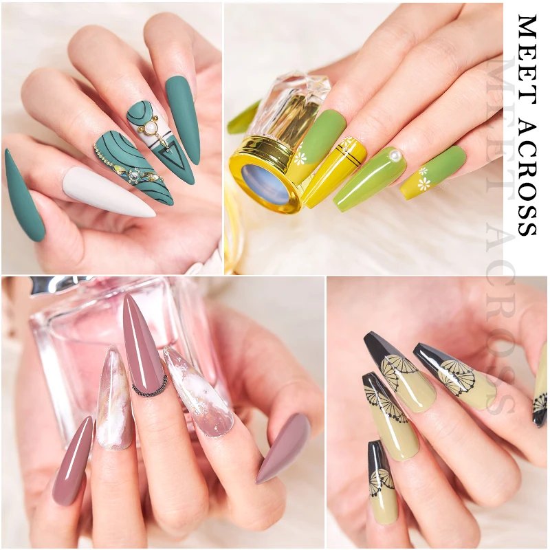 6/8Pcs Spring Pink Color Gel Nail Polish Set Semi Permanent Varnishes Nail Art Design Hybrid Soak Off UV LED Gel Manicure Kit