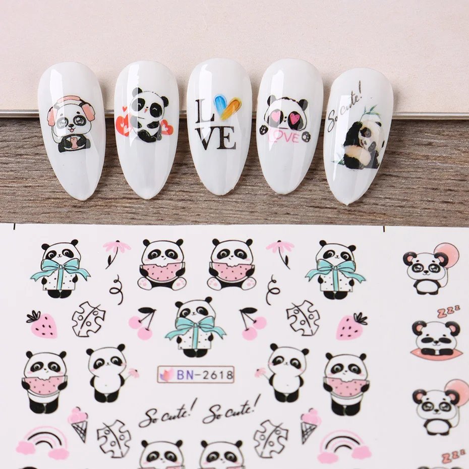 12 pcs Nail Sticker Set Summer Water Decal Nail Art Ink Flowers Leaves Graffiti Slider for Nail Decoration Foils Tattoo