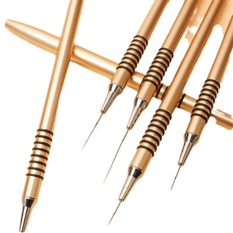 Nails Art Liner Brushes Elongated Lines Striping Drawing Painting  6/9/12/15/18/25mm Nail Design Pen Professional Manicure Tool