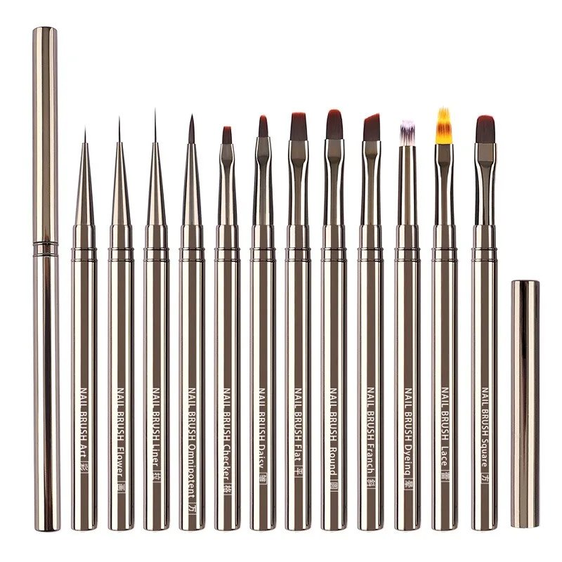 Nails Art Liner Brushes Elongated Lines Striping Drawing Painting 6/9/12/15/18/25mm Nail Design Pen Professional Manicure Tool Nails Art Liner Brushes Elongated Lines Striping Drawing Painting 6/9/12/15/18/25mm Nail Design Pen Professional Manicure Tool
